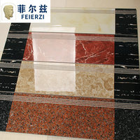 Marchepieds d'escalier Carreaux d'extérieur 1.12m Antidérapant Entièrement Céramique Marbre Résistant à l'acide Carreaux de sol vitrifiés Lumière douce Vente en gros
