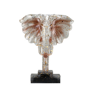 Adorno creativo de cabeza de elefante de alta gama para el hogar, sala de estar, vestíbulo de hotel, decoración de suelo, adorno de apertura, regalos de inauguración - Product Image 5