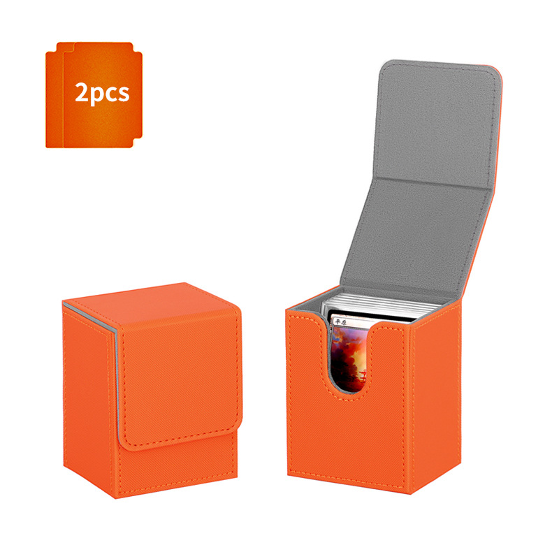 Scatola verticale inserto-100-arancione-2 carte nere
