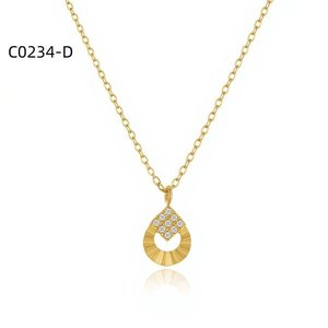 สร้อยคอแฟชั่นเซอร์โคเนีย C0234 สำหรับผู้หญิงเครื่องประดับคุณภาพสูง - Product Image 2