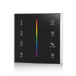 Skydance RF2.4G CCT/RGB/RGBW <span class=keywords><strong>4</strong></span> zonas inalámbrico montado en la pared controlador de panel táctil T21/T22/T24/T25 para iluminación <span class=keywords><strong>Led</strong></span> - Product Image 5