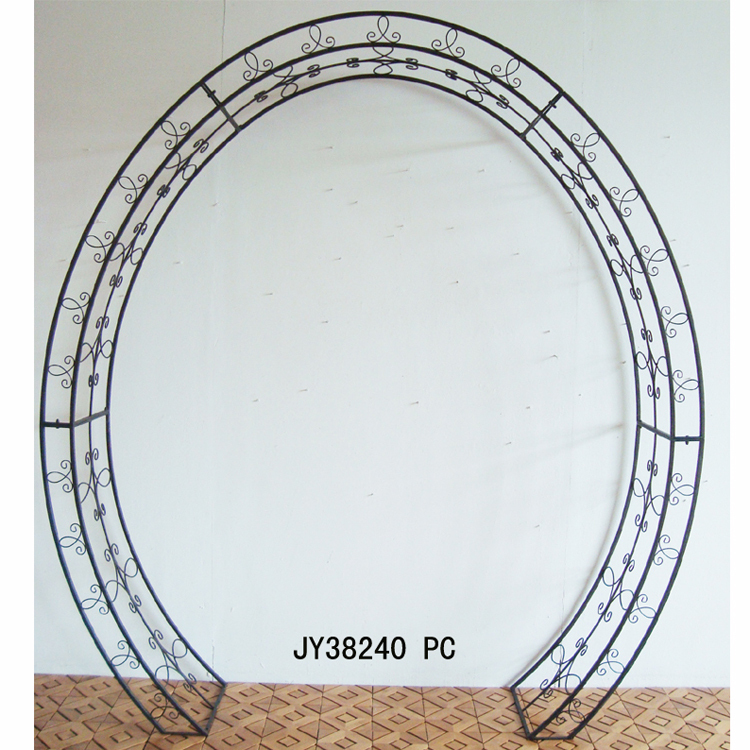 High Quality Elegant Wrought Iron Metal Garden Arch Wedding Decorative Flower Arch Garden Plant Climbing Vine Arch