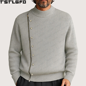 Custom Articulated Mock Neck Sweatshirt Men Heavyweight Red Ergonomic Seam Men'S <b>Hoodies</b> & Sweatshirts Manufacturers Bulk - Product Image 3