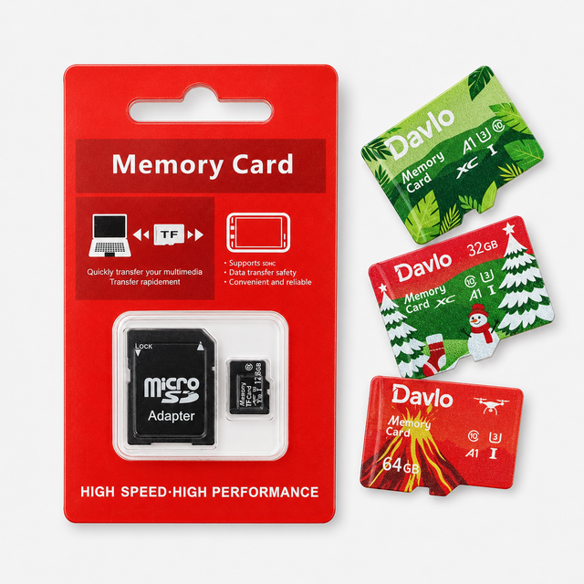 Factory Wholesale Plastic SD/TF Memory Cards 16GB for Dash Cams 64GB High-speed Storage Cards 32GB