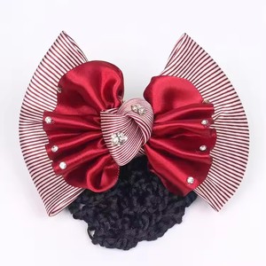 Pinza de pelo de <span class=keywords><strong>trabajo</strong></span> profesional al por mayor nueva llegada para mujeres Banco Hotel Hospital enfermera <span class=keywords><strong>trabajo</strong></span> lazo grande red bolsillo accesorios para el cabello - Product Image 1