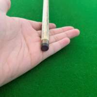Bâton de queue de billard fait à la main d'une seule pièce Queues de billard Nouveau bâton de queue de billard en bois de frêne en laiton 2-en-1 Excellent pour les jeux
