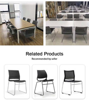 Chaise de bureau en plastique moderne blanche, empilable, réglable en hauteur, à roulettes, de haute qualité, prix usine Foshan, garantie 2 ans