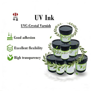 Barniz de Cristal Zhongyi, Buena Adhesión, Excelente Transparencia, Tinta de Serigrafía UV para Almohadillas de Comida y Papelería - Product Image 1