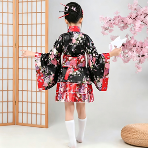 Robe Kimono Japonaise Lolita pour Filles en Polyester Gaufré Printemps, Tenue de Danse pour Enfants, Modèle Bliss Pure <span class=keywords><strong>Land</strong></span> Cos - Product Image 4