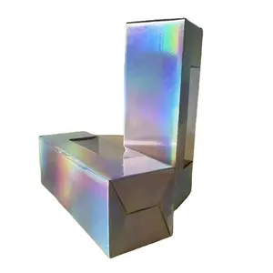 Tumbler accessories gift set with window 20oz 30 oz straight skinny tumbler display box holographic