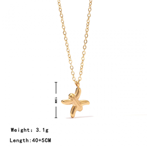 Moda 12 Constelaciones Zodiac Charm collares acero chapado en oro collar venta al por mayor moda colgante joyería para regalo - Product Image 6