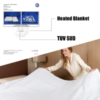 Couvre-matelas chauffant hivernal à économie d'énergie Couverture électrique Intertek Queen King Size Couverture électrique pour lit double