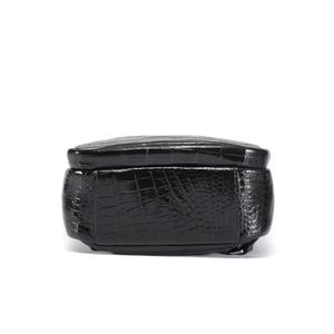 <b>Men's</b> Luxury Crocodile Skin Chest <b>Bag</b> Genuine Leather Cowhide Lining Waterproof Portable Durable Casual <b>Sling</b> Backpack for - Product Image 2