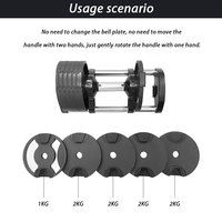 Ensemble d'haltères réglables pour la gymnastique, poids libre, entraînement rond, 32kg (2Kg +), vente en gros