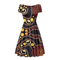 Ventes directes des fabricants Robes de conception douces et confortables pour les Aborigènes d'Australie Vêtements pour femmes imprimés à la demande pour l'été