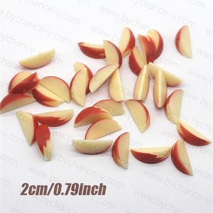 Accessoires de fruits bricolage mini pommes artificielles tranche maison de poupée cuisine nourriture jouet décor minuscule gourmand artisanat ornements - Product Image 1