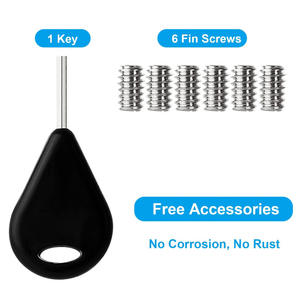 ครอส-บอร์เดอร์ ซีกอนเดอร์ เจเนอเรชั่นที่สอง ฟิวชั่น ฟินส์ สีดำขาว รูปทรงเลขแปด คัพ 5 องศา 9 องศา ปลั๊กสเติร์น สล็อตฟินบ็อกซ์ สำหรับเล่นเซิร์ฟ - Product Image 2