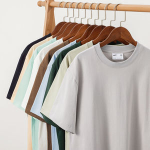 T-shirts Streetwear Boxy à Col Rond et Manches Courtes 100% Coton 250 GSM Coupe Classique Impression Sérigraphique Directe Usine pour Tenues d'Équipe - Product Image 1