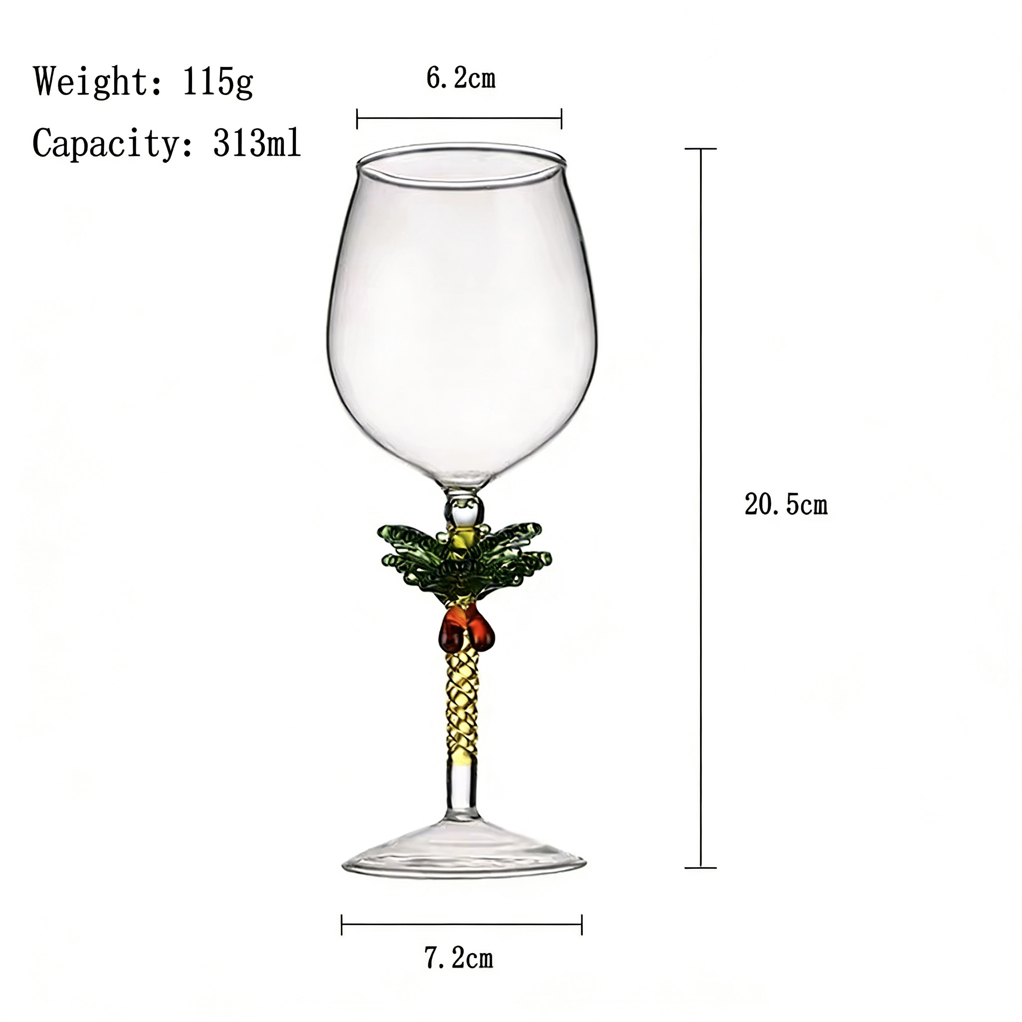 Coconut tree stem cup