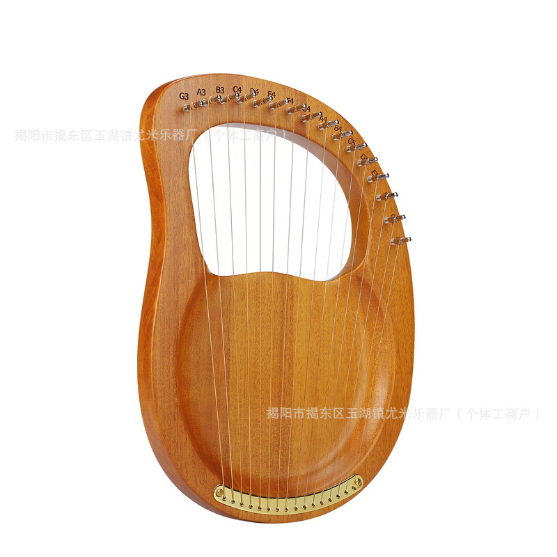 Caja de resonancia de 16 cuerdas - color madera natural