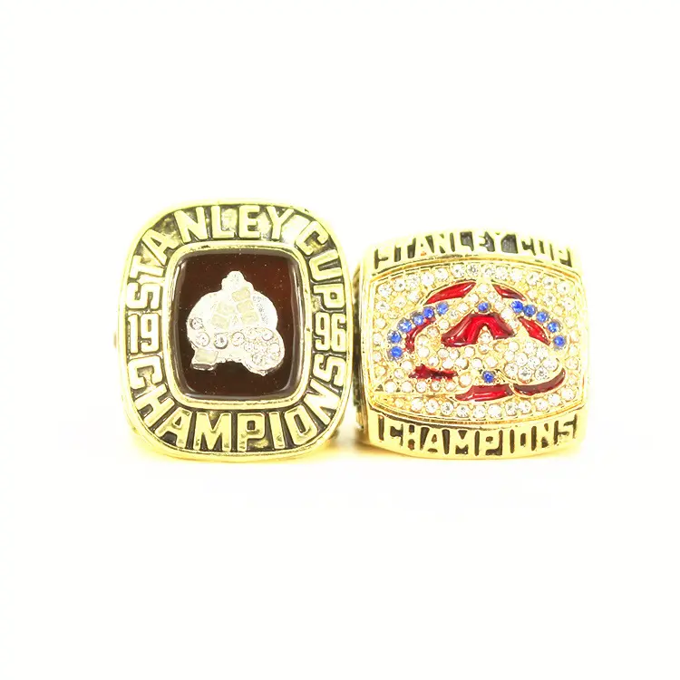 2001 1996 एनएचएल कोलोराडो हिमस्खलन चैम्पियनशिप की अंगूठी यूरोप और अमेरिका लोकप्रिय मेमोरियल उदासीन क्लासिक अंगूठी 1 खरीदार