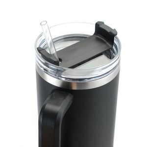 Nouvel Arrivage – Gobelet Isotherme en Acier Inoxydable Grande Capacité 40oz à Double Paroi Sous Vide avec Paille et Poignée - Product Image 3