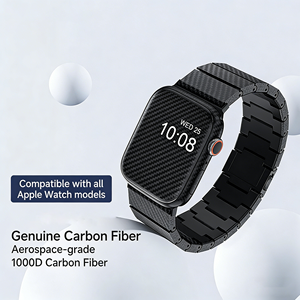 สายรัดแม่เหล็กสุดหรูสายรัดคาร์บอนไฟเบอร์49มม. คุณภาพสูงสำหรับ <span class=keywords><strong>Apple</strong></span> <span class=keywords><strong>Watch</strong></span> <span class=keywords><strong>Garmin</strong></span> Samsung Huawei - Product Image 4