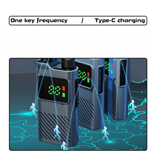 Nuevo Walkie Talkie Portátil Sin Licencia E37, <span class=keywords><strong>Precio</strong></span> de Fábrica, 2W, Alcance de 0-4km, Resistente al Agua IPX-3, Control VOX, PMR 446mhz, Ham 16 - Product Image 3