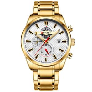 Montre à quartz en alliage pour homme, style business, étanche, avec bracelet en acier inoxydable, multifonctionnelle, vente en gros d'usine - Product Image 4