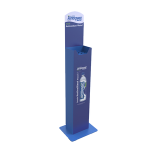 Espositore per Bevande in Metallo Personalizzabile, Scaffale Verticale a Gradini per Stoccaggio Bottiglie e Lattine in Negozi - Product Image 4
