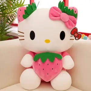 Brinquedo de pelúcia Hellokitty Strawberry Kitty novo estilo bicho de pelúcia