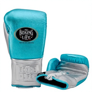 Custom Professional Waterproof Genuine Leather Lace-Up Closure Straps Boxing <b>Gloves</b> for MMA Training - Product Image 6