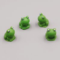 Perles de grenouille 3D Kawaii en résine verte, technique de moulage écologique, thème animal, décoration artistique pour la maison, porte-clés, pendentifs, accessoires