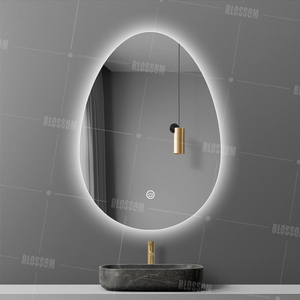 Hình chữ nhật Bạc Led Gương cho phòng tắm treo tường Make-up ánh sáng - Product Image 2