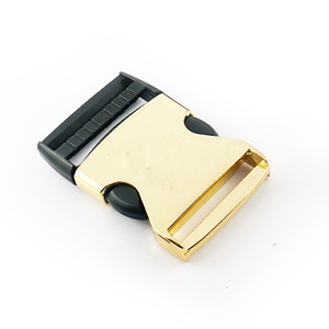Side Release Buckle Zinc Alloy 38mm Gold For Bags Wear Resistant Durable <b>Hardware</b> Accessory - Product Image 3