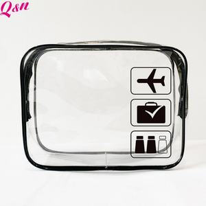 Sac à fermeture éclair multifonctionnel personnalisé personnalisé personnalisé transparent toilette stockage voyage PVC étanche maquillage - Product Image 1