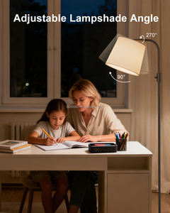 Lampe sur pied en tissu minimaliste noire <span class=keywords><strong>avec</strong></span> lumière ambiante RGB à luminosité réglable en continu, 1200lm, changement de couleur RGB - Product Image 3