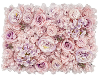 Neppe lavendel kunstwerk canvas ballonnen droge veren huur mij nep roze bloem aanbieding glanzende nep bloemen wanddecoratie
