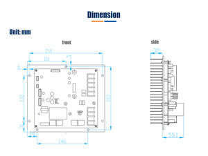 Tùy chỉnh bơm nhiệt điều hòa không khí 3 giai đoạn điều hòa không khí DC tần số bảng mạch 15HP biến tần <span class=keywords><strong>BLDC</strong></span> máy nén điều khiển Hội Đồng Quản Trị - Product Image 5