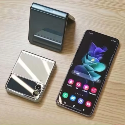 Used Phones Z Flip 3 Dual SIM Korean Version Unlocked Foldable Dynamic AMOLED 8+256GB 5G Phones for Sams Z Flip 3