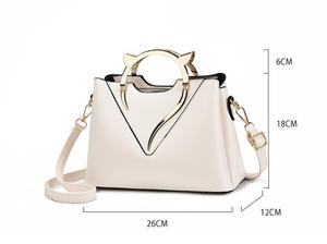 2025 최신 패션 가방 여성 고양이 손잡이 장식 핸드백 PU 가죽 숙녀 크로스 바디 여성의 어깨 가방 - Product Image 6