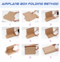 Échantillon Gratuit - Boîtes d'expédition pliables de luxe en carton ondulé avec logo personnalisé pour vêtements et chaussures haut de gamme