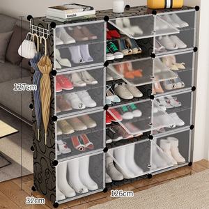 De plástico de lujo zapato de resina rack <span class=keywords><strong>para</strong></span> casa interior 7 niveles zapato armario de almacenamiento puede <span class=keywords><strong>poner</strong></span> botas o <span class=keywords><strong>zapatos</strong></span> de tacón alto en la parte inferior - Product Image 5