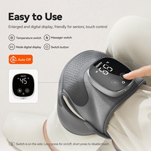 Masseur électrique auto-chauffant pour le genou, appareil de physiothérapie pour les personnes âgées &amp;   Attelle de Thérapie Thermique pour les Jambes, Soulagement de la Douleur du Genou - Product Image 3