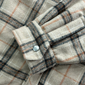 Người Đàn Ông Của Lần Lượt Xuống Cổ Áo Mùa Đông Phía Trước Logo Thoáng Khí & Windproof Sherpa Lót Nặng Flannel Áo Sơ Mi Áo Khoác - Product Image 4