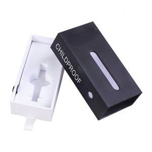 Custom Logo Printing Child Proof 0.5ml 1ml Cartridge Paper Rectangle Box Packaging Cartridge Package Box With EVA Form - Product Image 1
