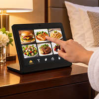 Tablette Android 8 pouces en forme de L pour service en chambre d'hôtel, écran tactile capacitif RK3566 avec WiFi, Bluetooth, RJ45 et caméra