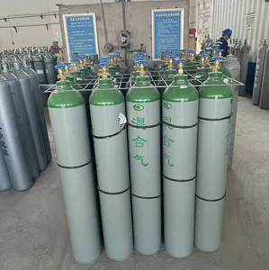 Silinder Gas hidrogen kosong atau penuh tabung bundel silinder 40 L 50 L tekanan kerja 230 Bar Iso 9809 1 Tuv Tped tekanan tinggi