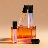 Atomiseur de parfum en verre de 1,5 ml, 2 ml, 2,5 ml pour échantillons de voyage, vaporisateur à fine brume, OEM, étiquette privée, emballage personnalisé