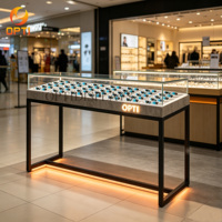 Muebles de Exhibición para Ópticas, Iluminación para Tiendas, Mostrador para Gafas de Sol, Bandeja de Exhibición para Lentes Ópticas